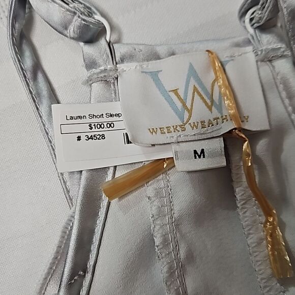 NWT Weeks Weatherly Lauren Cami Satin Silk blend Ruffled Size Medium - Picture 8 of 11